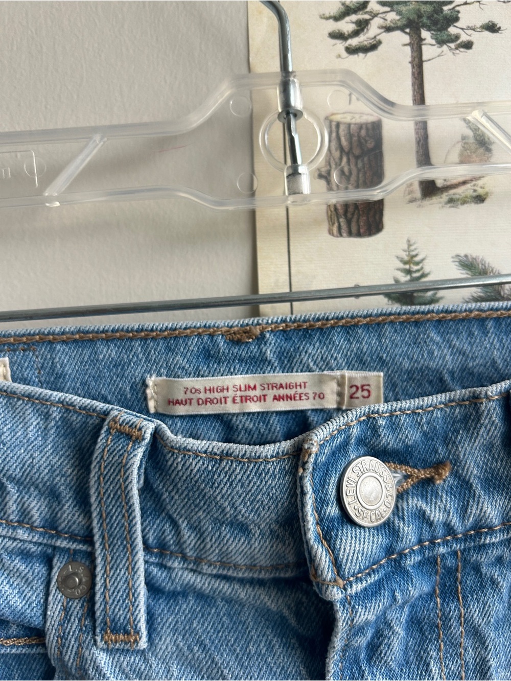 Levi’s 70s high slim straight size 25 - Picture 4 of 5